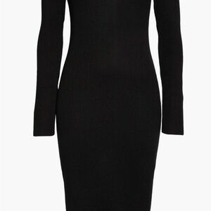 Topshop Black Long Sleeve Dress